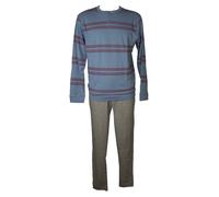 Pigiama uomo RAGNO interlock caldo cotone invernale manica lunga collo serafino