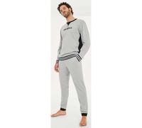 PIGIAMA UOMO RAGNO LUNGO COTONE MANICA LUNGA U458NQ GIROCOLLO leggero estivo pri