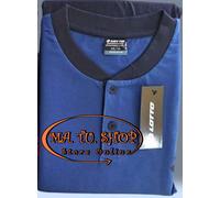 Pigiama Uomo sportivo LOTTO 100% Cotone Estivo Lungo con Polsini Blu o Avio