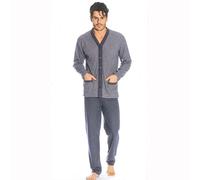 Pigiama uomo taglie forti aperto punto Milano Bip Bip 6153