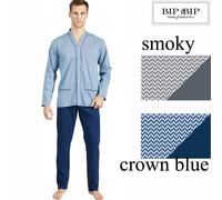 Pigiama uomo taglie forti caldocotone interlock Bip Bip 7215