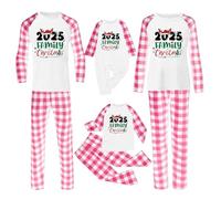 Pigiami Coordinati Famiglia Natale Pigiami Abbinato Coppia Natalizio Cotone Pigiama Camicia E Pantaloni Lunghi Coordinati Natalizi per Tutta La Famiglia per Bambino papà Mamma Neonato
