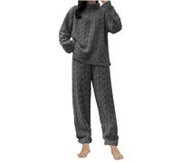 Pigiami Due Pezzi Da Donna Pigiama In Pile Pigiama Caldo Pigiami Due Pezzi Stitch Felpa Manica Lunga Completo Invernale Set Da Salotto Curvy Per La Casa Con Felpa E Pantaloni