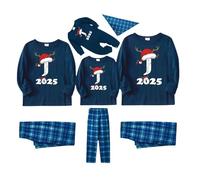 Pigiami Famiglia Coordinati Comodo Caldo Pigiami Natalizi Capodanno Pigiami Per Tutta La Famiglia Da Notte Regalo Coppia Abiti Invernale Maniche Lunghe Set Due Pezzi Caldo Per Papà Mamma E Bambini