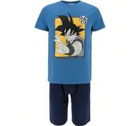 Pigiami per ragazzi pre-adolescenti Questo pigiama Goku è ideale per i mesi caldi, offrendo freschezza e comfort per tutta la notte. Il set comprende una maglietta a maniche corte e dei pantaloncini, 