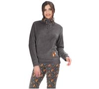 PIGIAMONE DONNA IN MORBIDO PILE CORAL INVERNALE TUTONE PIGIAMA LUNGO PESANTE