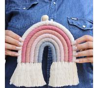 Piglet&Chestnut Kit macramè per adulti per principianti, kit arcobaleno macramè, per creare il proprio macramè arcobaleno, kit per principianti fai da te, completo di istruzioni illustrate (lingua