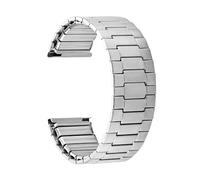 PIGLOLKINY Cinturini elastici in acciaio inossidabile da 22 mm for Xiaomi S3 S4 for accessori for bracciale universale For Huawei GT5 Pro(Silver,22MM_S (SHORTEST 140MM))