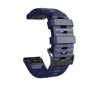 PIGLOLKINY Cinturino ad adattamento rapido da 26/22 mm for Garmin Instinct 2X Solar Forerunner 970 965 955 Cinturini sportivi Fenix 8 E 7 7X 6 6X Pro 5 5X(Midnight blue,26mm QuickFit)