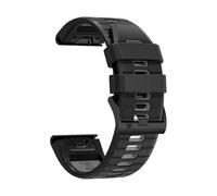 PIGLOLKINY Cinturino ad adattamento rapido da 26/22 mm for Garmin Instinct 2X Solar Forerunner 970 965 955 Cinturini sportivi Fenix 8 E 7 7X 6 6X Pro 5 5X(Black Gray,26mm QuickFit)