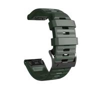 PIGLOLKINY Cinturino ad adattamento rapido da 26/22 mm for Garmin Instinct 2X Solar Forerunner 970 965 955 Cinturini sportivi Fenix 8 E 7 7X 6 6X Pro 5 5X(Army Green,26mm QuickFit)