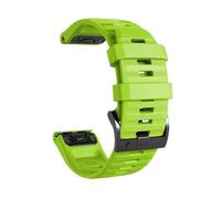 PIGLOLKINY Cinturino ad adattamento rapido da 26/22 mm for Garmin Instinct 2X Solar Forerunner 970 965 955 Cinturini sportivi Fenix 8 E 7 7X 6 6X Pro 5 5X(Green,26mm QuickFit)