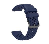 PIGLOLKINY Cinturino in silicone da 22 mm for cinturino di ricambio For Amazfit Active Max for OPPO X3 for Huawei GT Runner 2(Ink Blue)