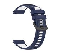 PIGLOLKINY Cinturino in silicone for cinturini For Garmin Forerunner 265/265S/255 Vivoactive 4 3(Midnight blue W,20mm Watchband)