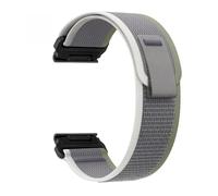 PIGLOLKINY Cinturino in tela di nylon for anello elastico Wild Path a sgancio rapido for Garmin Enix8 / 7Xpro 6X5X965 20mm 22mm 26mm(Green grey,26mm)