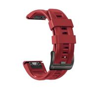 PIGLOLKINY Cinturino QuickFit 22mm 26mm for Garmin Descent G2 Instinct 3 E 45mm 50mm Fenix 8 7 7X/Tactix 7pro/Bracciale Enduro(Red 2,1PCS 22mm)