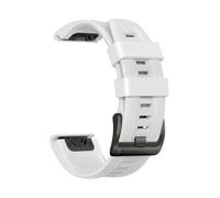 PIGLOLKINY Cinturino QuickFit 22mm 26mm for Garmin Descent G2 Instinct 3 E 45mm 50mm Fenix 8 7 7X/Tactix 7pro/Bracciale Enduro(White 2,1PCS 26mm)