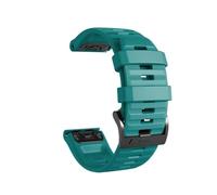 PIGLOLKINY Cinturino QuickFit 22mm 26mm for Garmin Descent G2 Instinct 3 E 45mm 50mm Fenix 8 7 7X/Tactix 7pro/Bracciale Enduro(Teal,1PCS 22mm)