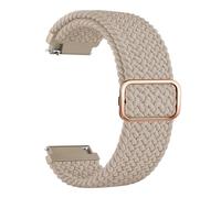 PIGLOLKINY Fascia elastica intrecciata da 20/22 mm for braccialetto For Garmin Forerunner 55 265 965 255 165 245 / Vivoactive 5 4 3(MIlk Tea,22mm)