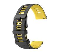 PIGLOLKINY For Garmin Approach J1/Venu 4 3 2 45mm/Forerunner 570 265 255 165/Vivoactive 6 5 Bracciale elastico 20 22mm(Black Yellow,1pcs 22mm)