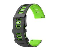 PIGLOLKINY For Garmin Approach J1/Venu 4 3 2 45mm/Forerunner 570 265 255 165/Vivoactive 6 5 Bracciale elastico 20 22mm(Black Green,1pcs 20mm)
