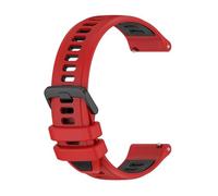 PIGLOLKINY For Garmin Approach J1/Venu 4 3 2 45mm/Forerunner 570 265 255 165/Vivoactive 6 5 Bracciale elastico 20 22mm(Red Black1,1pcs 20mm)