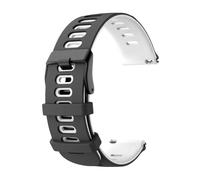PIGLOLKINY For Garmin Approach J1/Venu 4 3 2 45mm/Forerunner 570 265 255 165/Vivoactive 6 5 Bracciale elastico 20 22mm(Black White,1pcs 20mm)