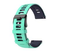 PIGLOLKINY For Garmin Approach J1/Venu 4 3 2 45mm/Forerunner 570 265 255 165/Vivoactive 6 5 Bracciale elastico 20 22mm(Teal Midnight blue,1pcs 20mm)