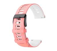 PIGLOLKINY For Garmin Approach J1/Venu 4 3 2 45mm/Forerunner 570 265 255 165/Vivoactive 6 5 Bracciale elastico 20 22mm(Pink White,1pcs 20mm)
