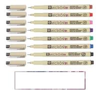 PIGMA MICRON Sakura 8 Fineliners 01 - Set di 8 colori