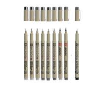 Pigma MICRON Sakura 9 pz. Grigio chiaro e grigio freddo + 1 nero