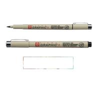 PIGMA MICRON Sakura Graphic 1 Nero, 2 PCS e 1 Carta