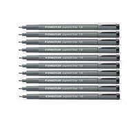 Pigment Liner 1.0mm Black Ink Fine Line Marker Box of 10