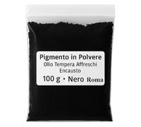 Pigmento Polvere Nero Roma 100 g Coloranti Olio Tempera Encausto Affreschi Pittura Decorazione