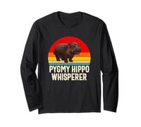 Pigmeo Ippopotamo Sussurro Ippopotamo Divertente Carino Maglia a Manica