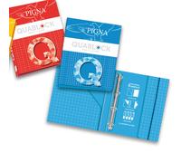 Raccoglitore ad anelli Quablock - 26x32cm - 4 anelli - dorso 4cm - Pigna