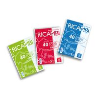 PIGNA - 00629045M - Ricambi forati Quaxima - A5 - 5 mm - 80 gr - 40 fogli - Pigna - 28831 - Conf. da 1 Pz. - 00629045M