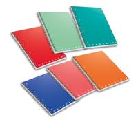 PIGNA - 02155581R - Maxiquaderno Monocromo - A4 - 1 rigo - 70 fogli - 80gr - s-fori - spiralato - Pigna - 55676 - Conf. da 5 Pz.
