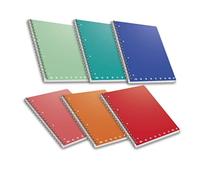 Pigna 02155594M Quaderno A5 Spiralato con Fori e Microperforazione, 70 Fogli, Co