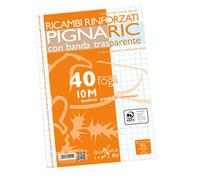 PIGNA - 021945910 - Ricambi forati rinforzati Pignaric - A4 - 10mm - 80gr - Pigna - conf. 40 pezzi - 54881 - Conf. da 1 Pz. - 021945910