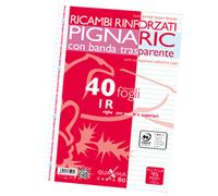 PIGNA - 02194591R - Ricambi forati rinforzati Pignaric - A4 - 1 rigo - 40 fogli - 80gr - Pigna - 54882 - Conf. da 1 Pz. - 02194591R