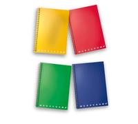 Pigna 02196581R Blocco A4, Spiralato con Copertina e 2 Carta con Fori e Microperforazione, 80 Fogli, 5 Pezzi
