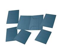 Pigna 0221801AZ , Conf. 50 pz. , Cartella 3 Lembi con Stampa , colore AZZURRO