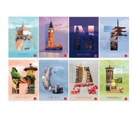 PIGNA - 02333724F - Maxiquaderno Città - A4 - 4 mm c-margine - 42 fogli - 80 gr - Pigna - 99887 - Conf. da 10 Pz. - 02333724F