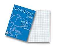 PIGNA - 02156215M - Fogli protocollo Quaxima - A4 - 5 mm - 80 gr - Pigna - conf. 200 pezzi - 54918 - Conf. da 1 Pz. - 02156215M