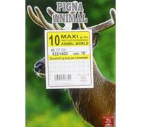 PIGNA - 023301310 - Maxiquaderno Animal - A4 - 10 mm - 42 fogli - 80 gr - Pigna - 99874 - Conf. da 10 Pz. - 023301310