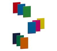 Pigna Quaderno Maxi A4 Colours - interno 4M, quadretto 4 mm, 80 g/m², copertine assortite, conf. 3