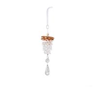 Pigna acrilica ornamentale per le vacanze con lucentezza simile, adatta per decorare alberi di Natale e altre aree festive interne (marrone)