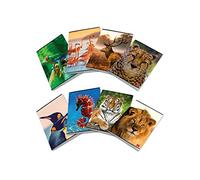 Pigna ANIMAL, Maxi Quaderni A4 Quadretto 0Q con Margine, 5 mm, Confezione da 10 Pezzi