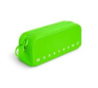 Pigna, Astuccio Bustina in morbido Silicone, Monocromo FLUO con zippona, Colore Verde,Confezione 1 pezzo